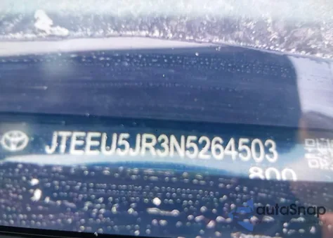 2022 Toyota 4Runner Sr5 из США, поврежденный, VIN JTEEU5JR3N5277526